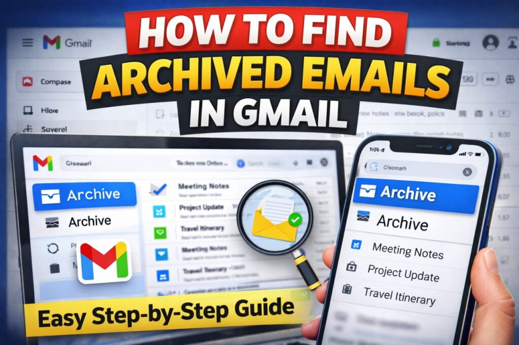 How to Find Archived Emails in Gmail: A Complete Step-by-Step Guide